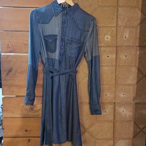 Diesel Long Sleeve Soft Denim Dress